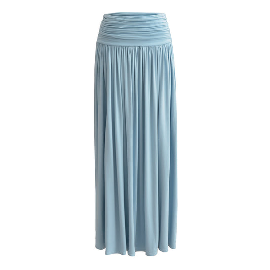 Low waist pleated skirt